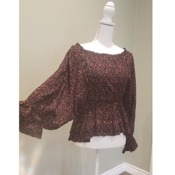 Anthropologie Blouse With Puff Arms Size S - Picture 2 of 9